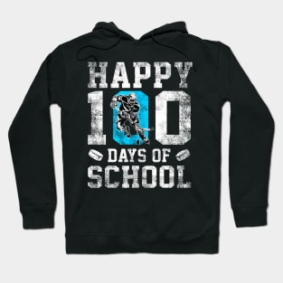 Happy 100 Days Of School Hockey Lovers Boys Girls Hoodie